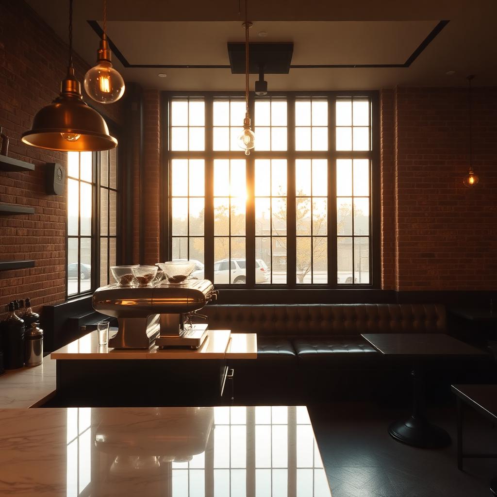 Inside the cafe